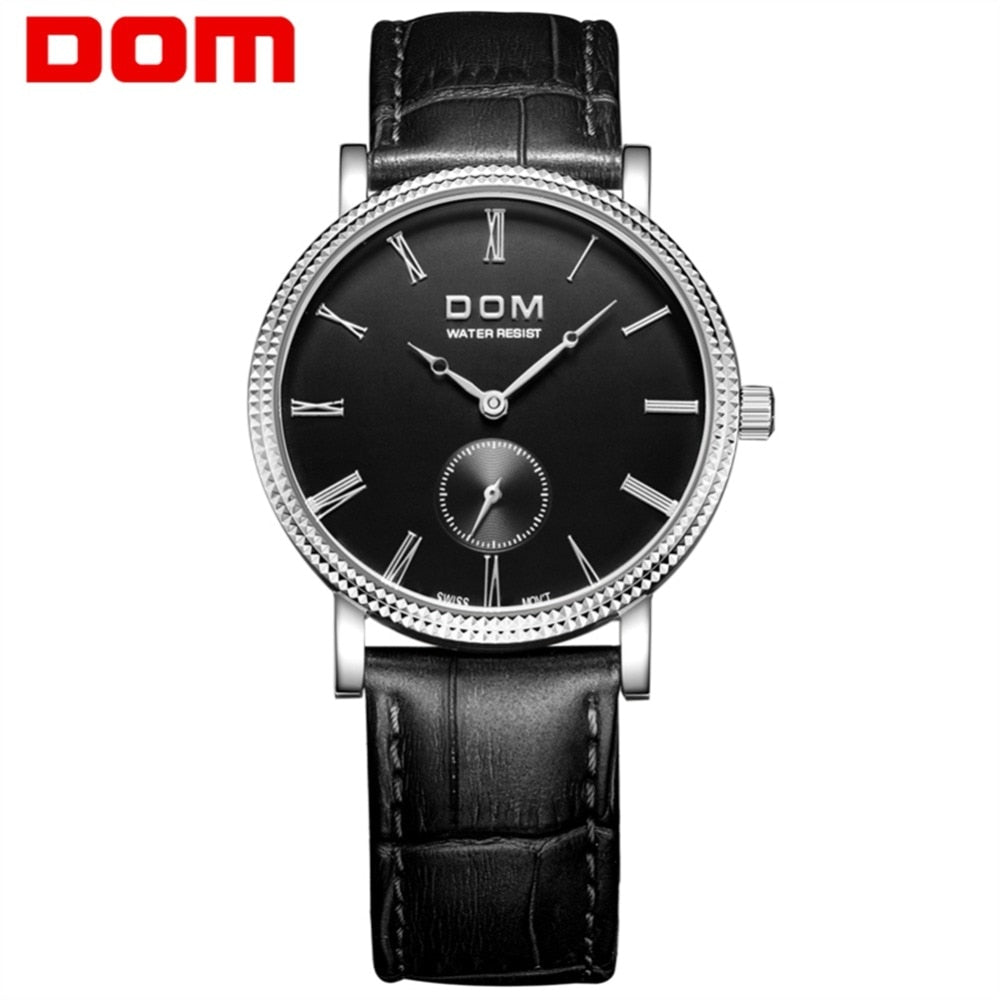 YSYH Luxury Business Casual Watch Male Retro Style Independent Stopwatch High Quality Movement Quartz Qolok Men 6mm Ultra-thin