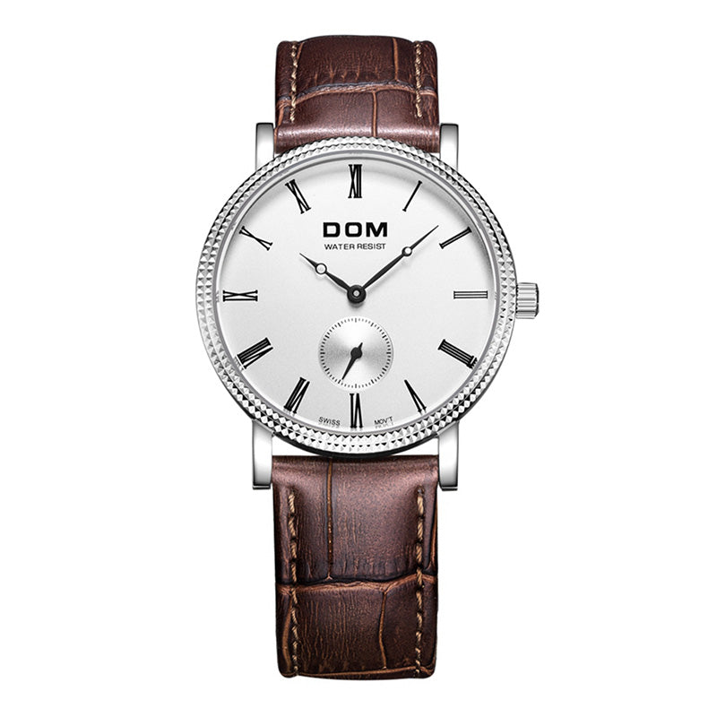 YSYH Luxury Business Casual Watch Male Retro Style Independent Stopwatch High Quality Movement Quartz Qolok Men 6mm Ultra-thin