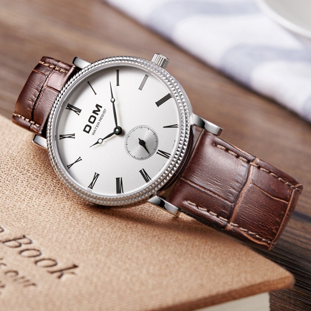 YSYH Luxury Business Casual Watch Male Retro Style Independent Stopwatch High Quality Movement Quartz Qolok Men 6mm Ultra-thin