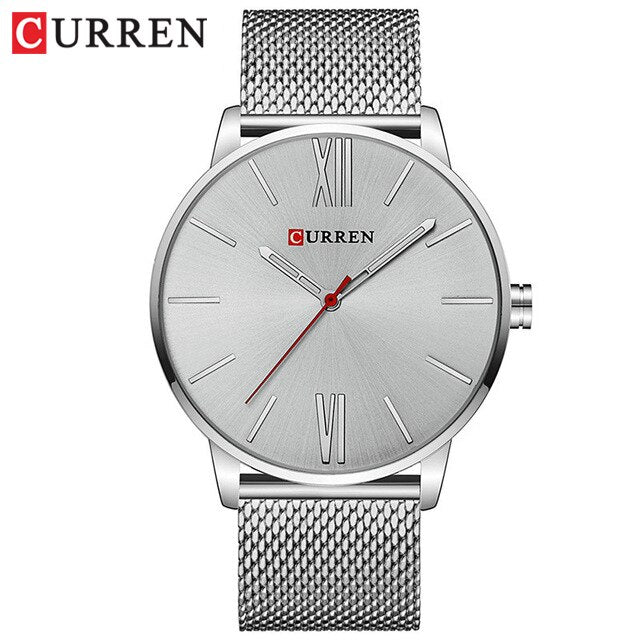 Golden Men Watch YSYH Quartz Watches Full Stainless Steel Band Simple Wristwatch