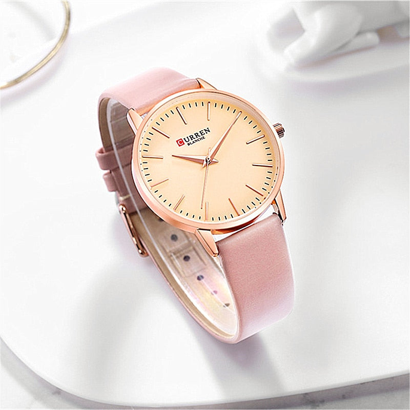 YSYH Fashion Quartz Women's Watch Womens Watches Simple Leather Girls Wristwatch Ladies Dress Clock Reloj Mujer Gifts