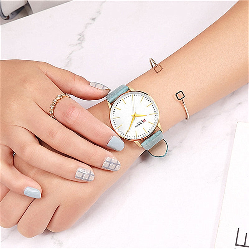 YSYH Fashion Quartz Women's Watch Womens Watches Simple Leather Girls Wristwatch Ladies Dress Clock Reloj Mujer Gifts