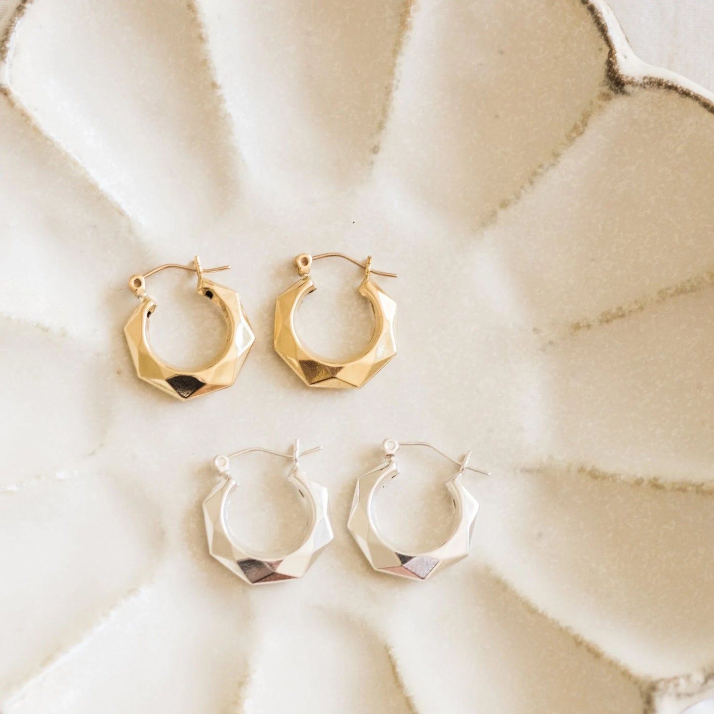 Geometric Hoop Earrings