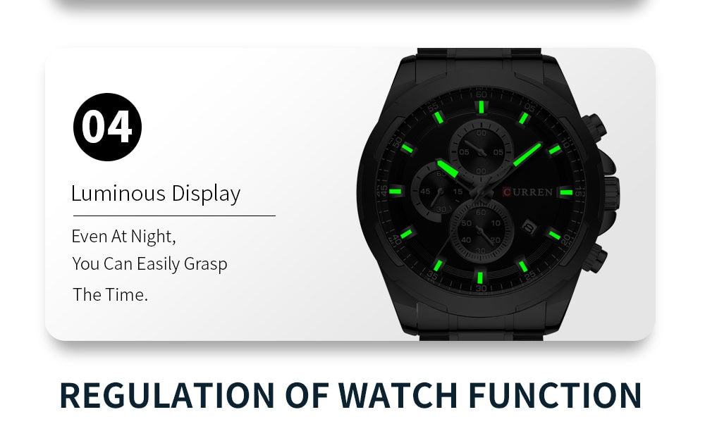 YSYH Watches Men Sport Wristwatch Fashion Business Analog Quartz Watch Male Clock Chronograph Stainless steel Watch