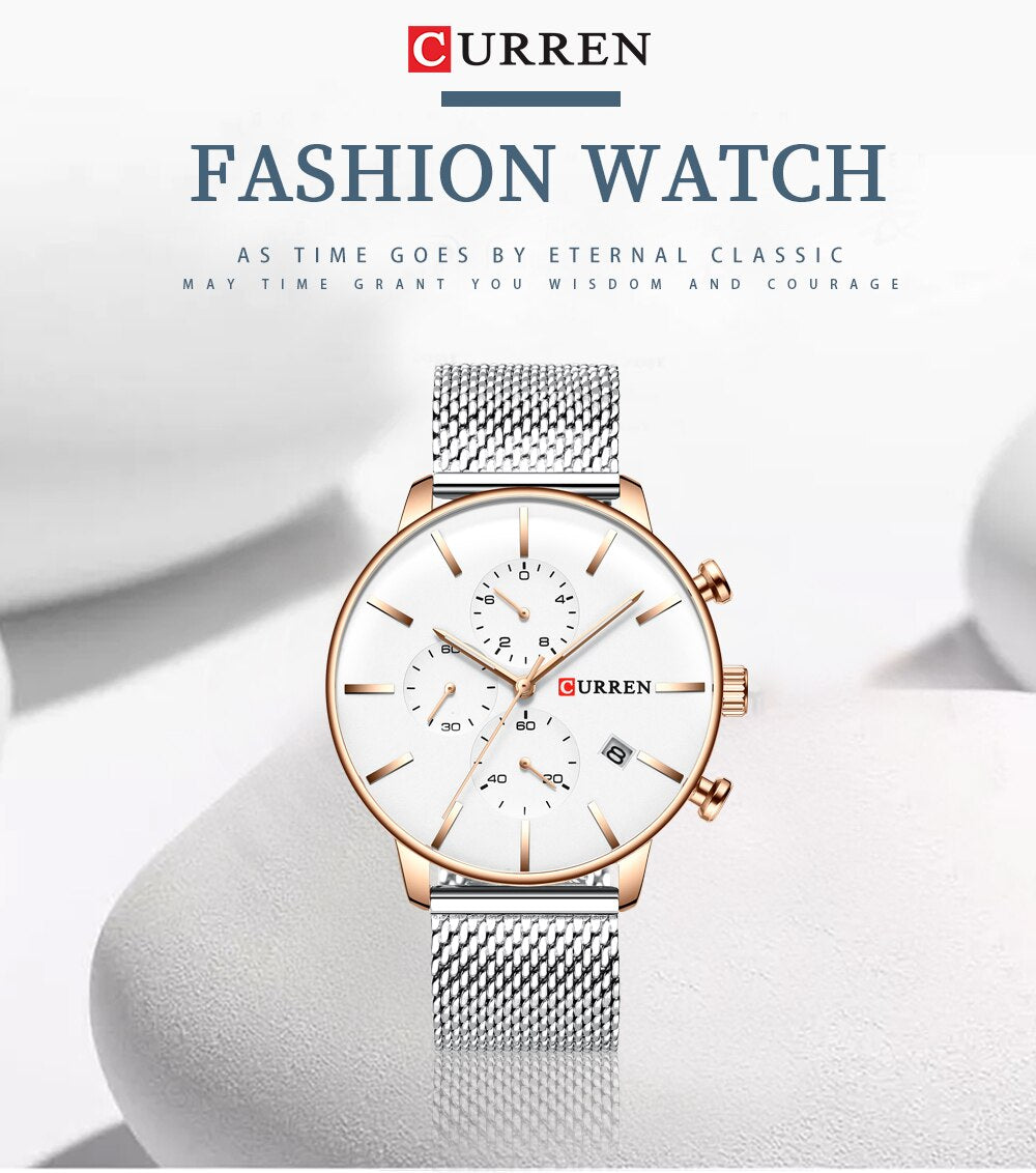 Mens Watches YSYH Quartz Wristwatch for Men Classic Chronograph Clock Casual Sport Watch Waterproof Homem