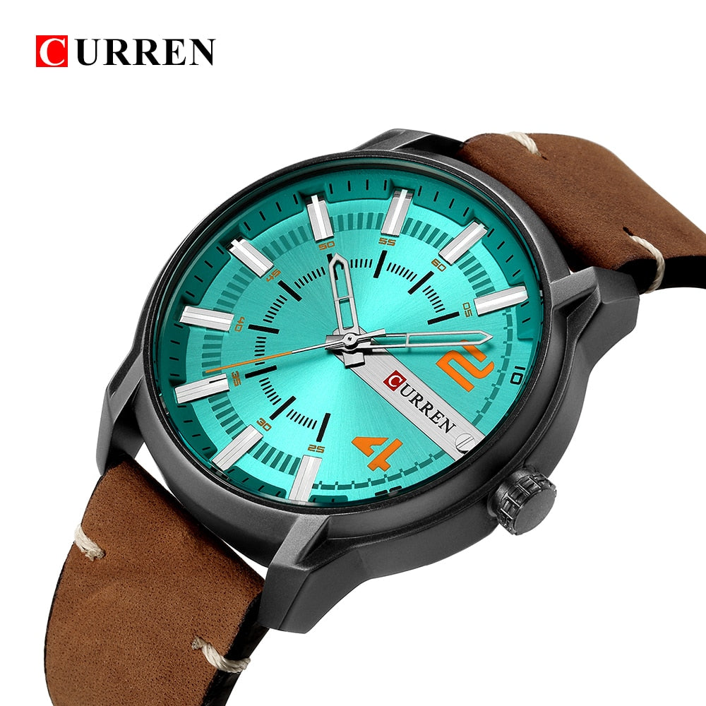 Casual Analog Quartz Wrist Watch YSYH High Quality Leather Strap Man Clock Water Resistant Relojes Hombre