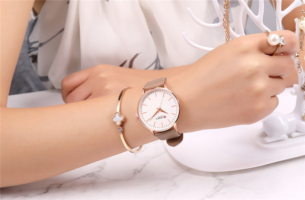 YSYH Fashion Simple Womens Watches Dress Quartz Leather Wristwatch For Ladies Life Waterproof Clock Female bayan kol saati
