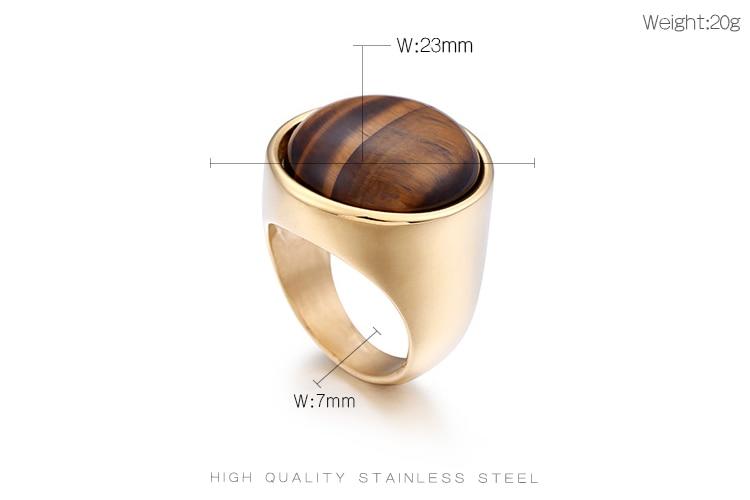 Rossny Crystal Rings Lady Marble Color Stone Rings Women Size 6-9 Antique Silver & Gold Wedding Rings Party Jewelry-Rings-Rossny