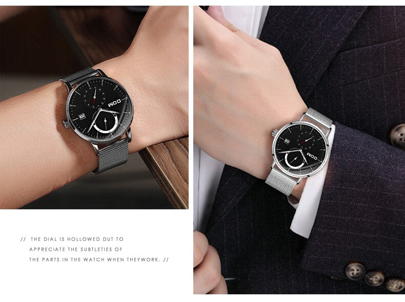 YSYH Simple style men's quartz watch fashion casual waterproof watch