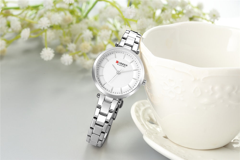 YSYH Luxury Brand Minimalist Quartz Watches Women Rose Gold Bracelet Watch Casual Slim Clock for Ladies Wristwatch with Steel