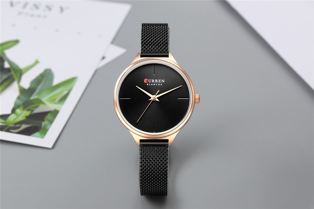 YSYH Ladies Watches Minimalist Wrist Watch for Women Casual Fashion Leather Strap Quartz Female Clock Simple Classy Watch