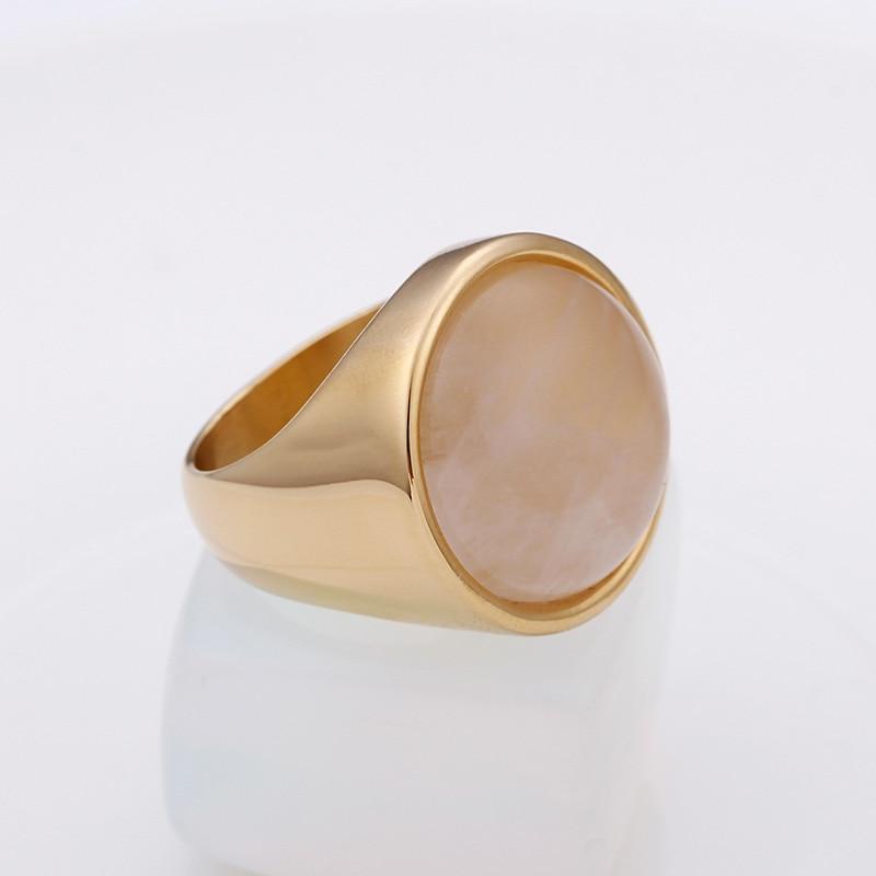 Rossny Crystal Rings Lady Marble Color Stone Rings Women Size 6-9 Antique Silver & Gold Wedding Rings Party Jewelry-Rings-Rossny
