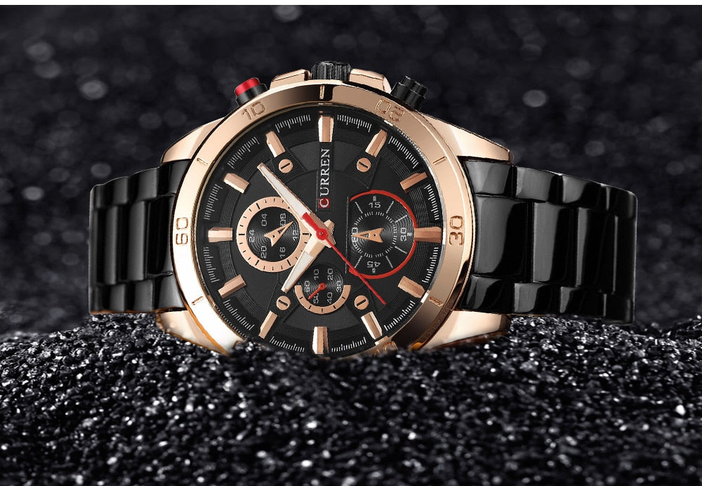 YSYH Analog Military Sports Full Steel Waterproof Wrist Watch Male Clock Reloj Hombre