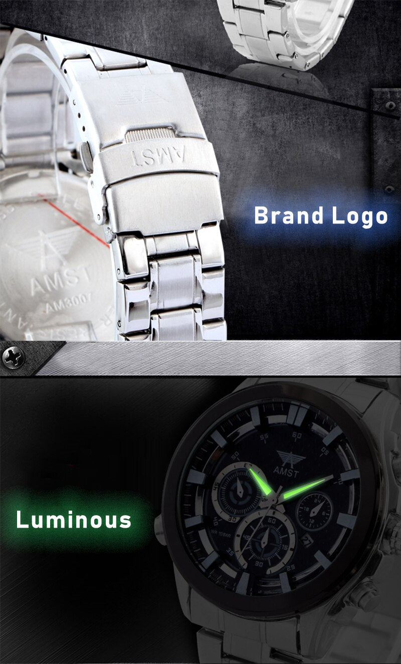 YSYH Mens Watches Top Brand Luxury Men's Sports Wrist Watch Men Waterproof Quartz Clock Relogio Masculino New
