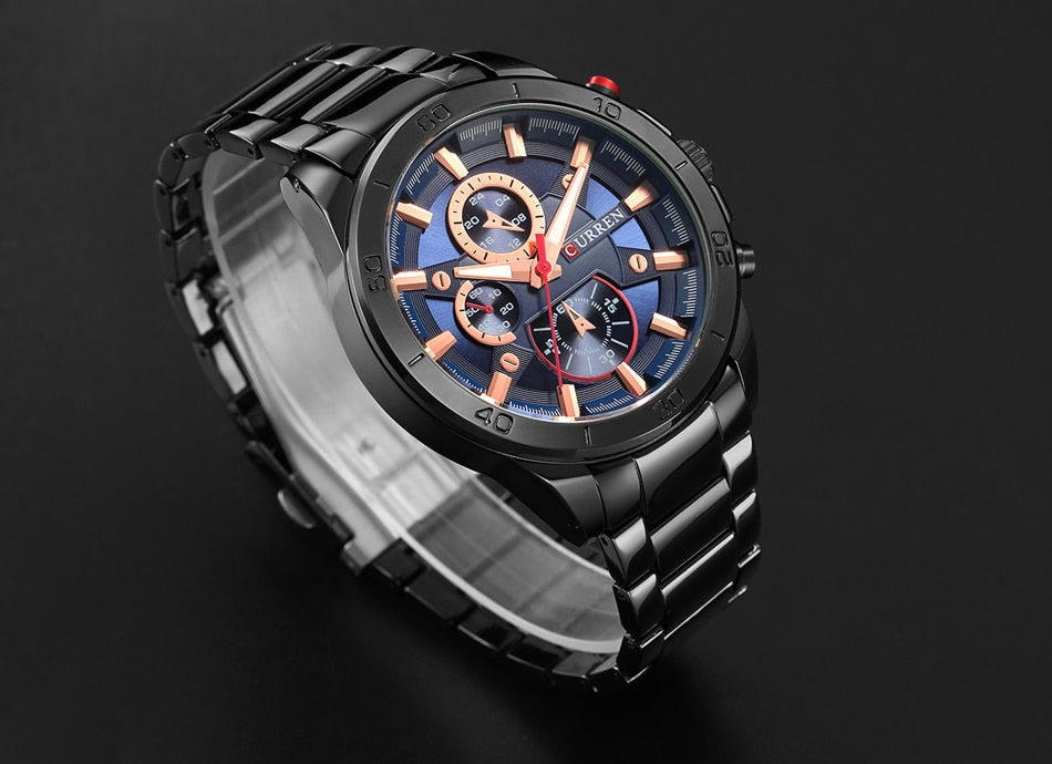 YSYH Men Watches Luxury Men Military Wristwatches Full Steel Men Sports Watch Waterproof Montre