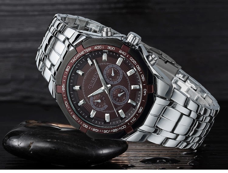 Luxury Watch YSYH Casual Military Quartz Sports Wristwatch Full Steel Waterproof Men's Clock