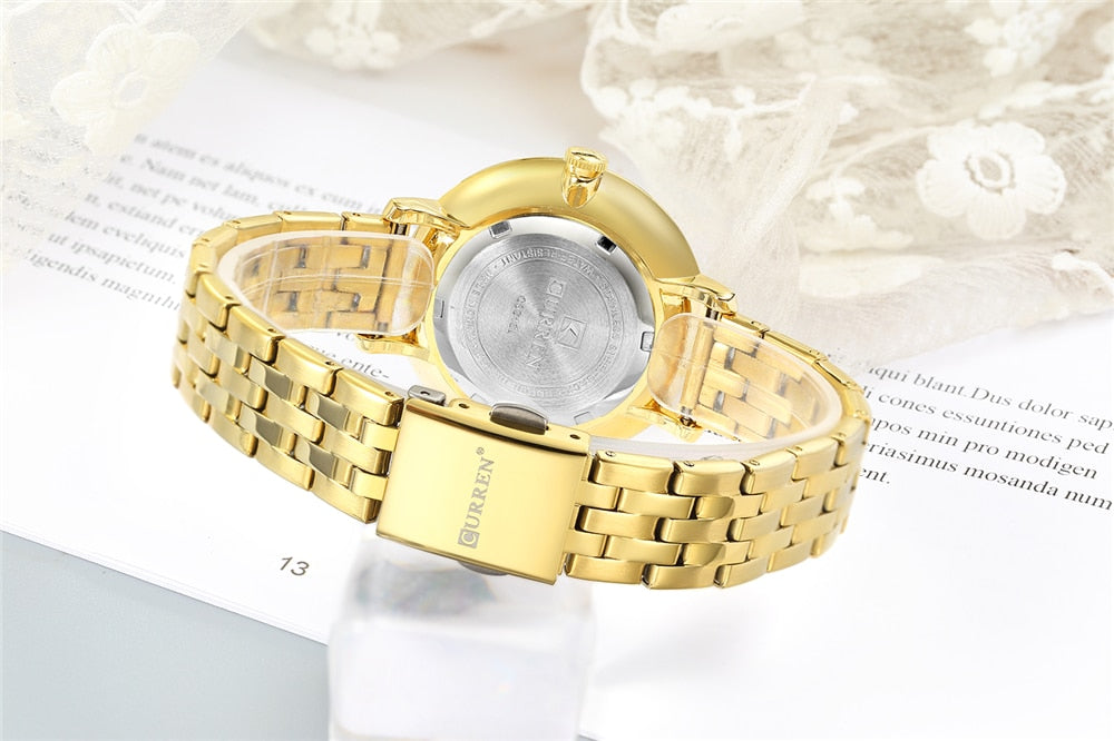 YSYH Women Watches Pink Leather Wristwatch with Rhinestone Ladies Clock Fashion Luxury Quartz Watch Relogio Feminino