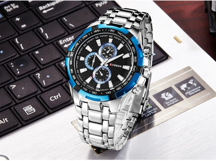 YSYH Watches Men Luxury &Casual Quartz Male Wristwatches Classic Analog Sports Steel Band Clock Relojes