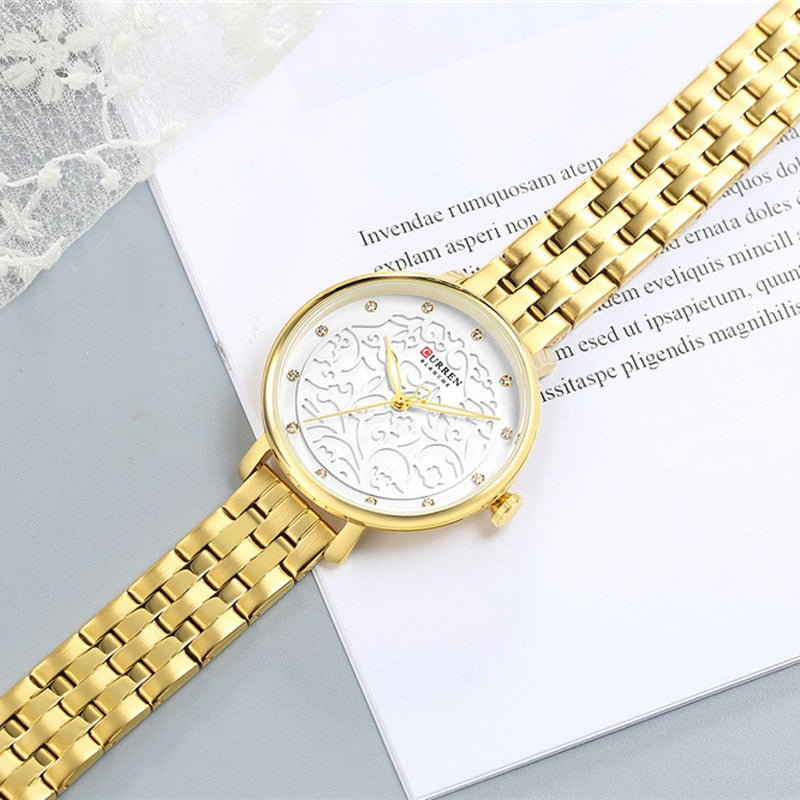 YSYH Women Watches Pink Leather Wristwatch with Rhinestone Ladies Clock Fashion Luxury Quartz Watch Relogio Feminino