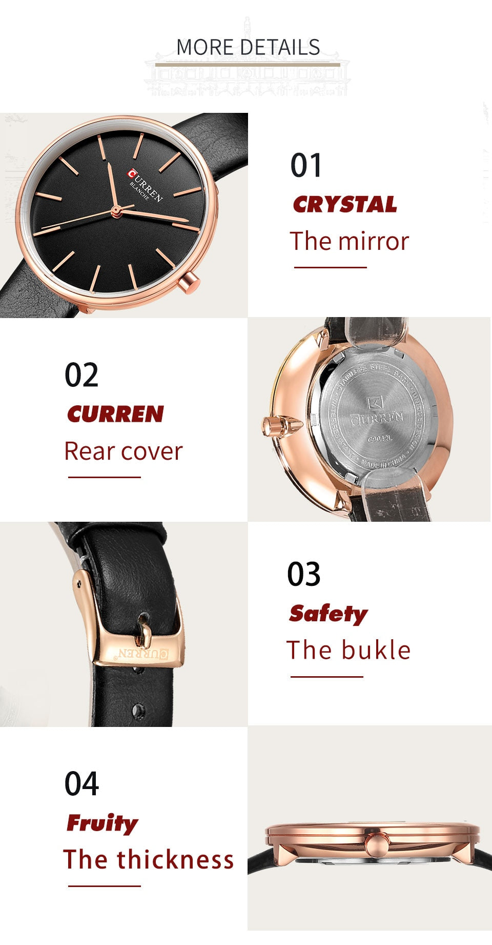 YSYH Fashion Slim Quartz Watches Ladies Leather Strap Wristwatch Womens Watch Black Clock Female Casual Accessories Relojes