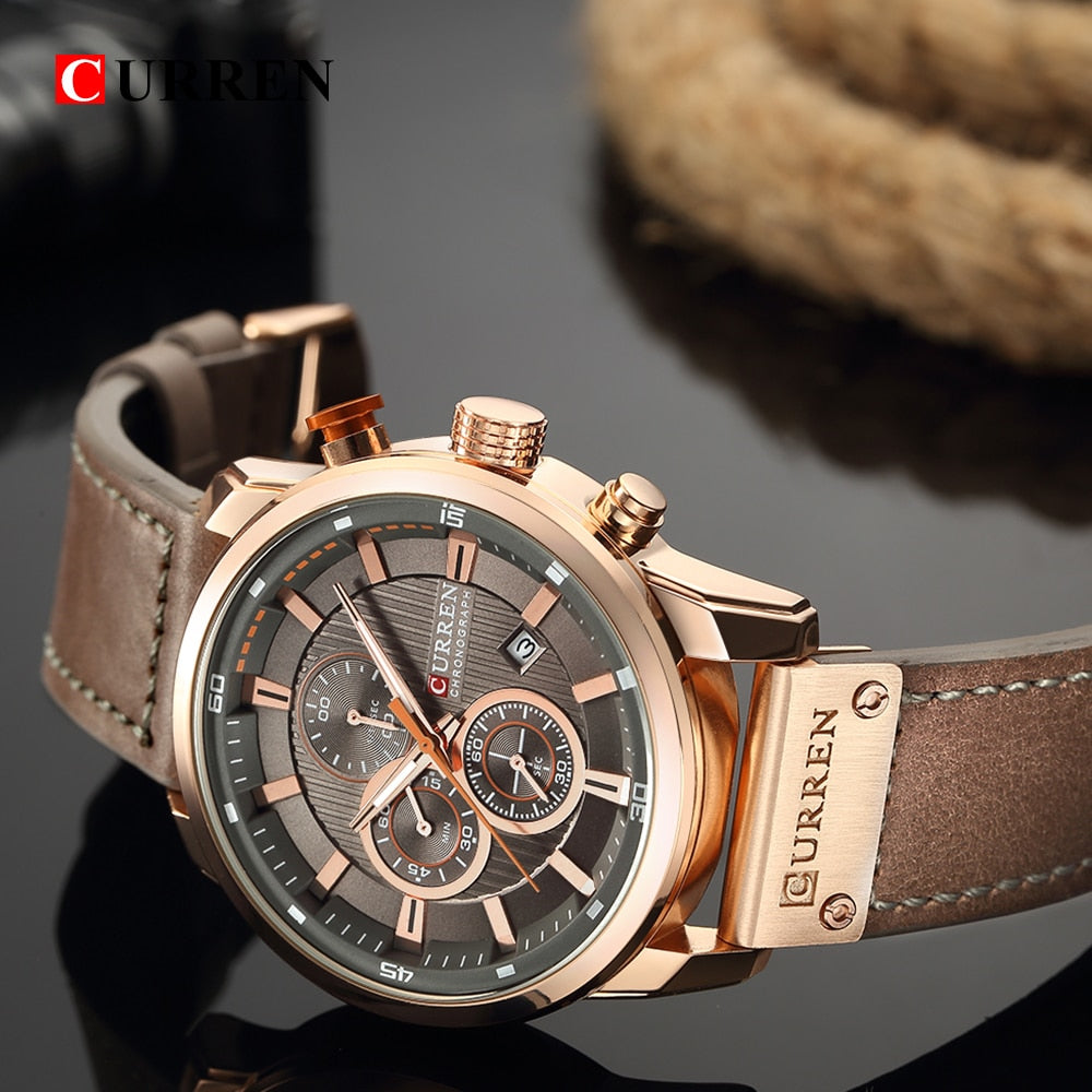 YSYH Quartz Men Watches Luxury Male Clock Chronograph Sport Mens Wrist Watch