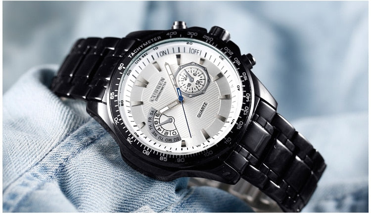 Men's Watches YSYH Quartz Watch Men Sport Full Steel Waterproof Wristwatch Male Clock
