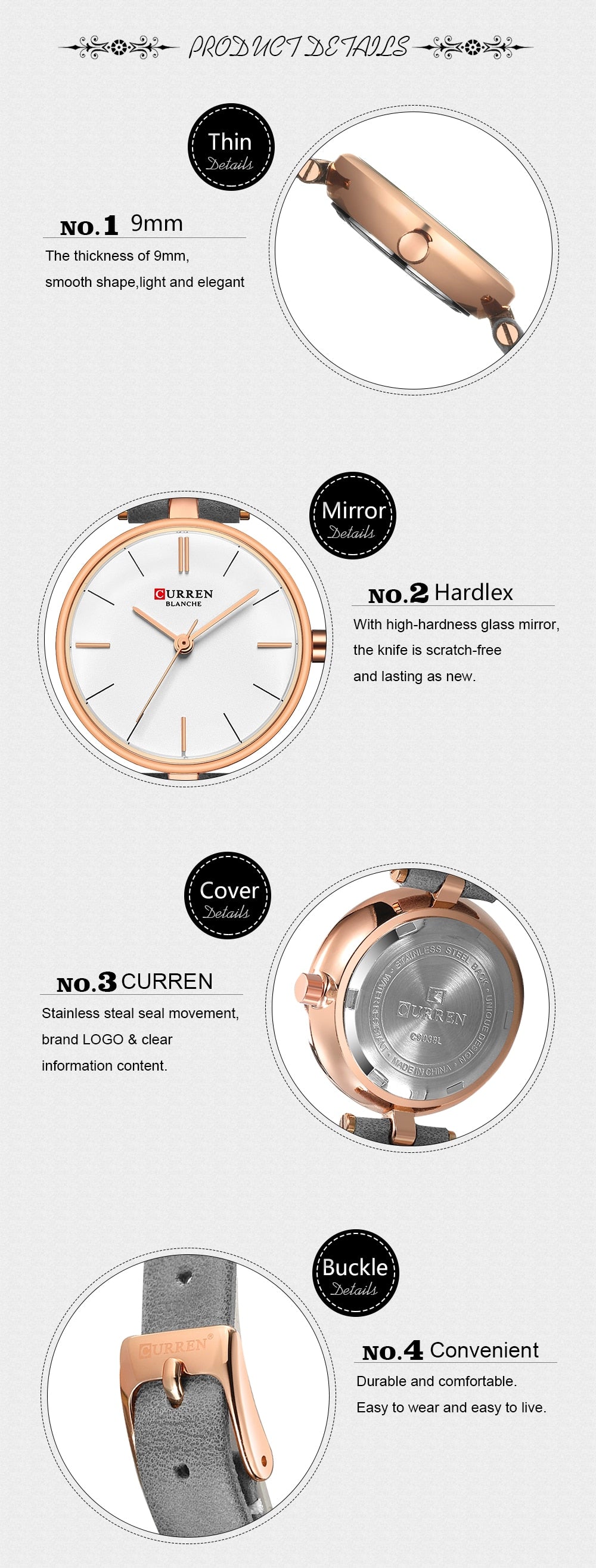 YSYH Fashion Brand Simple Leather Strap Gold Watches Women Clock Ladies Casual Dress Quartz Wristwatch Reloj Mujer Gift