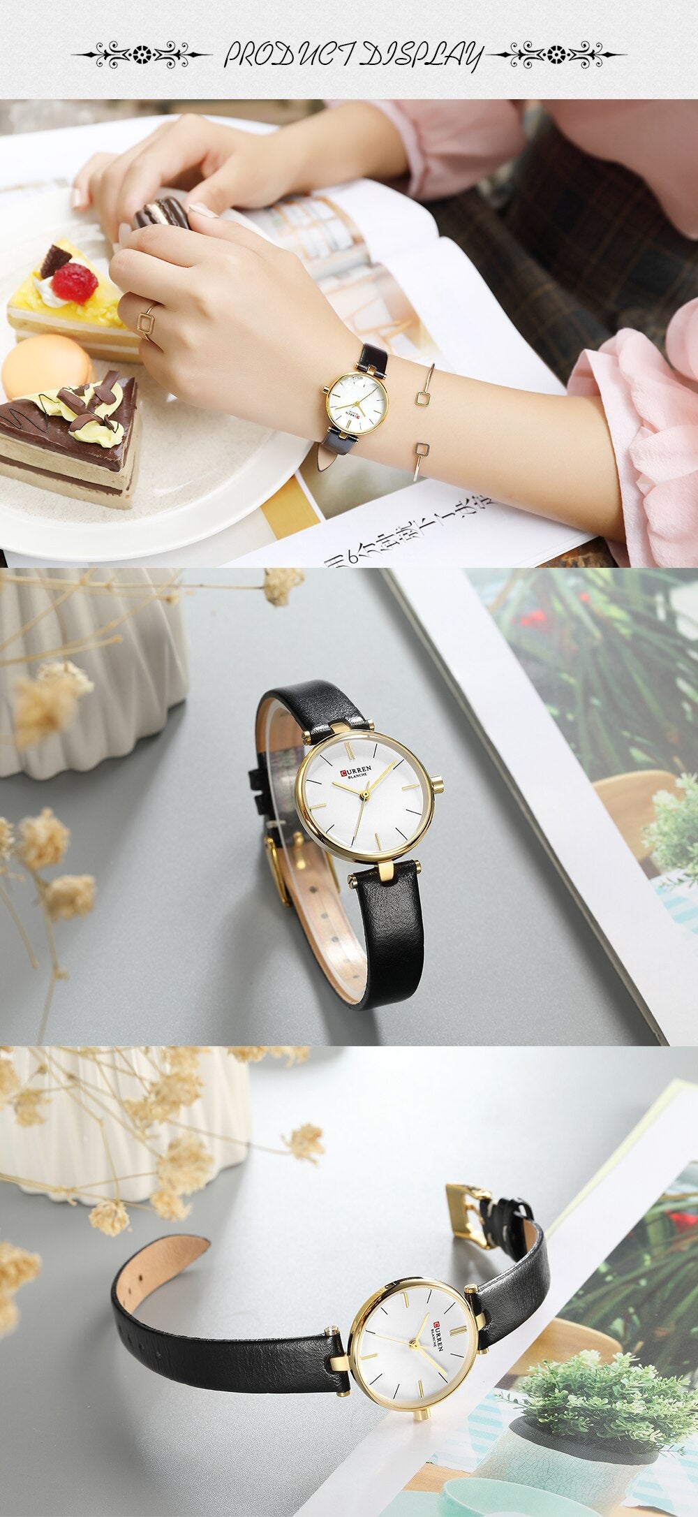 YSYH Fashion Brand Simple Leather Strap Gold Watches Women Clock Ladies Casual Dress Quartz Wristwatch Reloj Mujer Gift