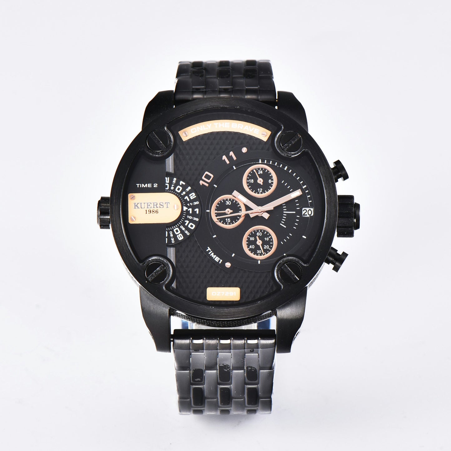 YSYH brand men's wrist watches gold large dial multi-time zone display man sports watch