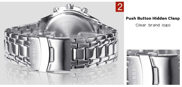 YSYH Watches Men Luxury &Casual Quartz Male Wristwatches Classic Analog Sports Steel Band Clock Relojes