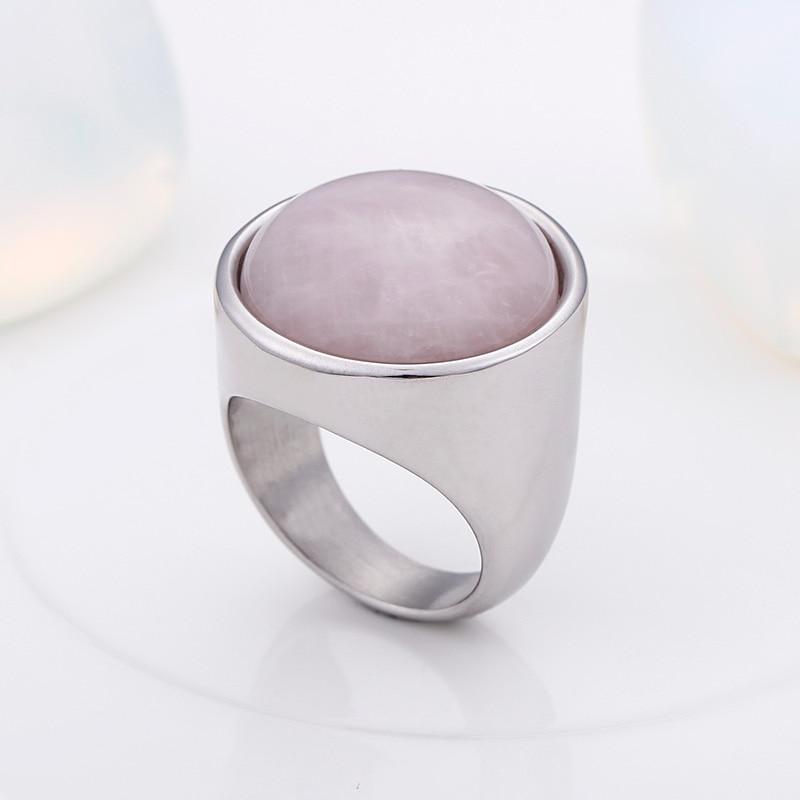 Rossny Crystal Rings Lady Marble Color Stone Rings Women Size 6-9 Antique Silver & Gold Wedding Rings Party Jewelry-Rings-Rossny