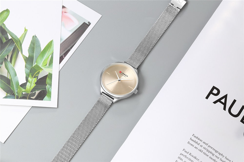 YSYH Ladies Watches Minimalist Wrist Watch for Women Casual Fashion Leather Strap Quartz Female Clock Simple Classy Watch