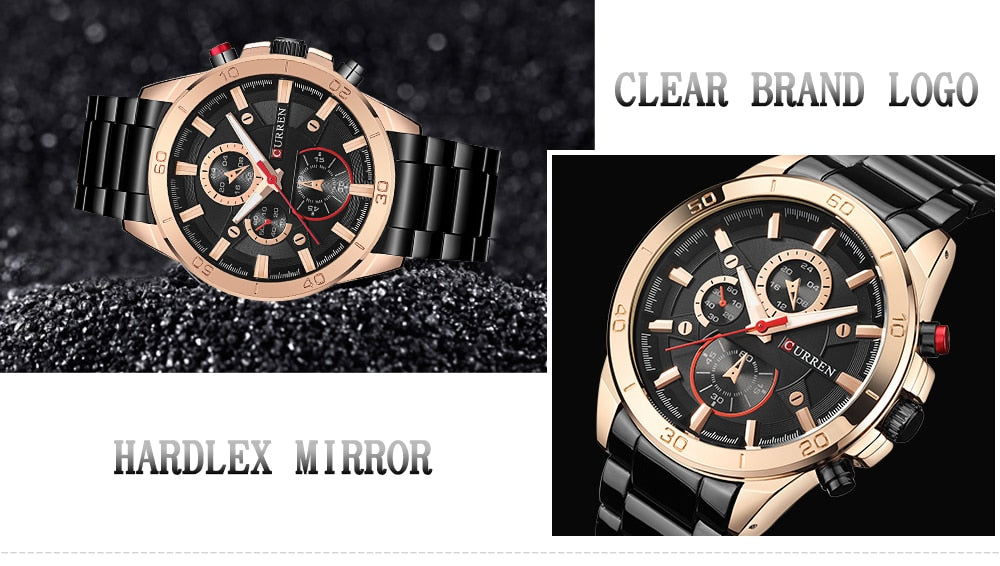 YSYH Analog Military Sports Full Steel Waterproof Wrist Watch Male Clock Reloj Hombre