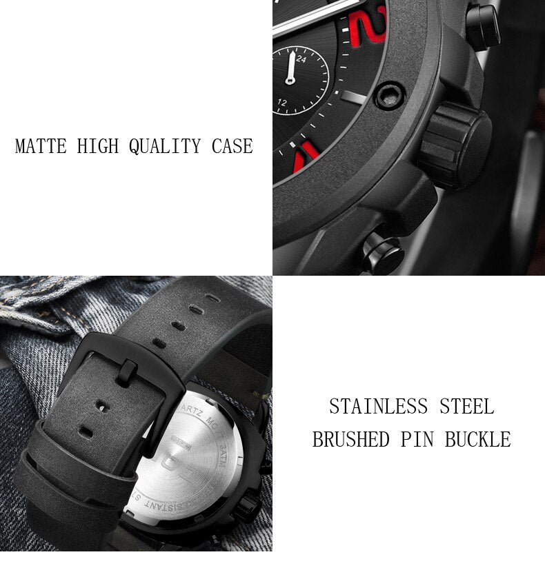 YSYH brand military series men's watch waterproof sports man quartz wristwatch business casual clock male chronograph New
