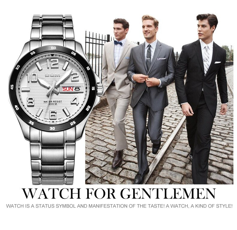 YSYH Men's Casual Quartz Wristwatch Waterproof Reloj Hombre Sport Relogio Masculino