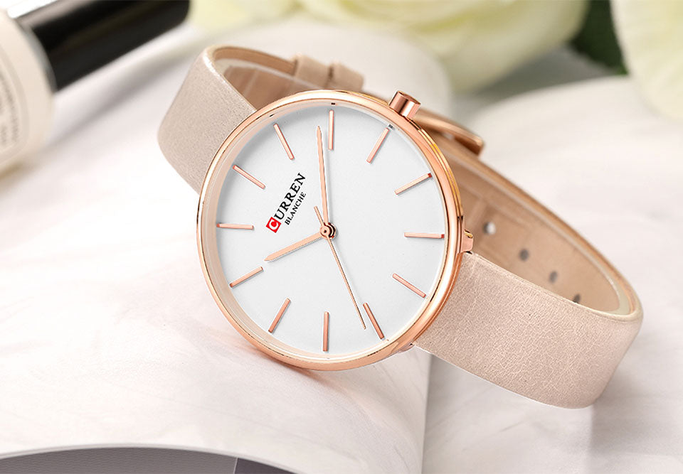 YSYH Fashion Slim Quartz Watches Ladies Leather Strap Wristwatch Womens Watch Black Clock Female Casual Accessories Relojes
