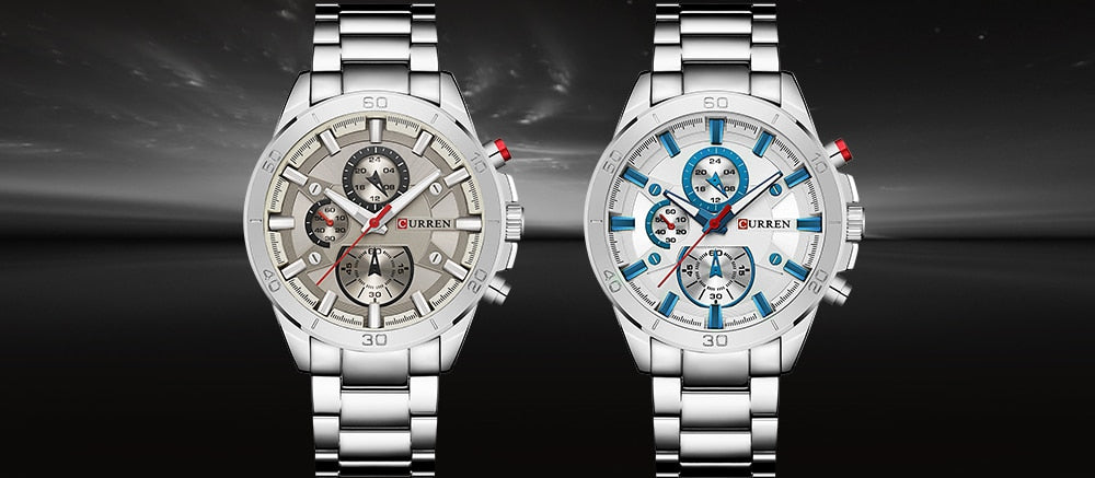 YSYH Analog Military Sports Full Steel Waterproof Wrist Watch Male Clock Reloj Hombre