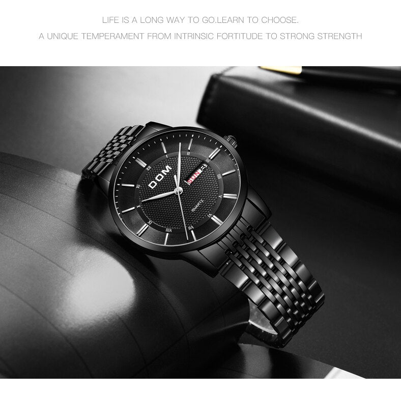 YSYH Men's Watches Ultra-thin Business Casual Leather Wrist Watch Calendar Display Waterproof Multi-function Quartz Clock