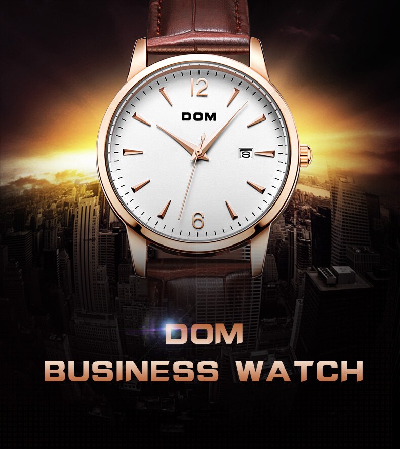 YSYH Men's Retro Simple Trend Watch Leather Strap Waterproof Design Calendar Display Quartz Wristwatch Father's Day Gift
