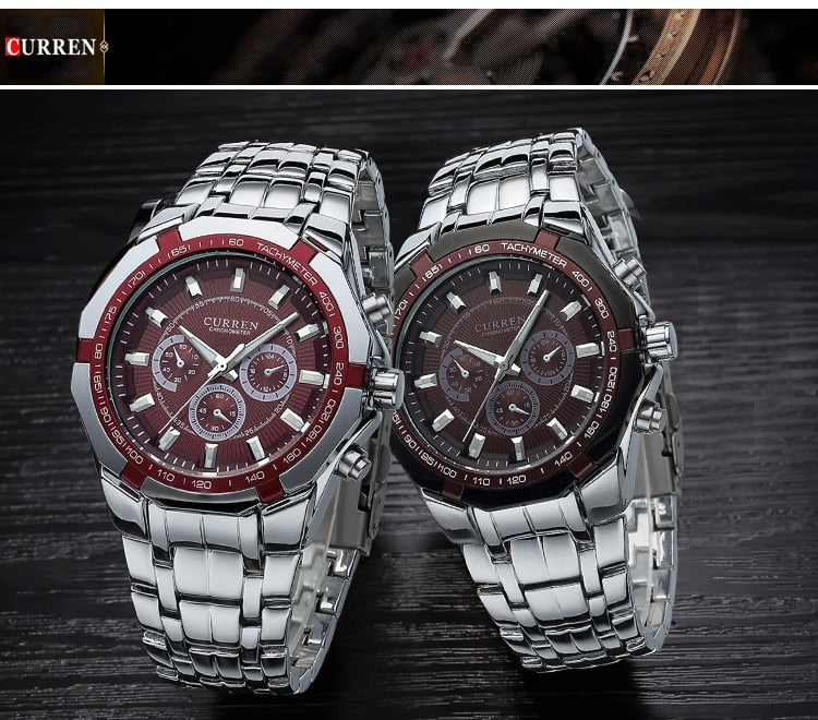 Luxury Watch YSYH Casual Military Quartz Sports Wristwatch Full Steel Waterproof Men's Clock