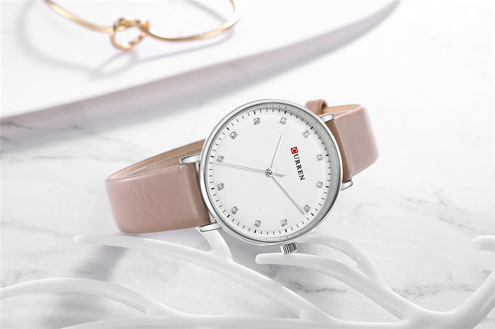 YSYH Fashion Leather Ladies Watches Analog Quartz Female Clock Luxury Women Rhinestone Watches Valentine Gifts