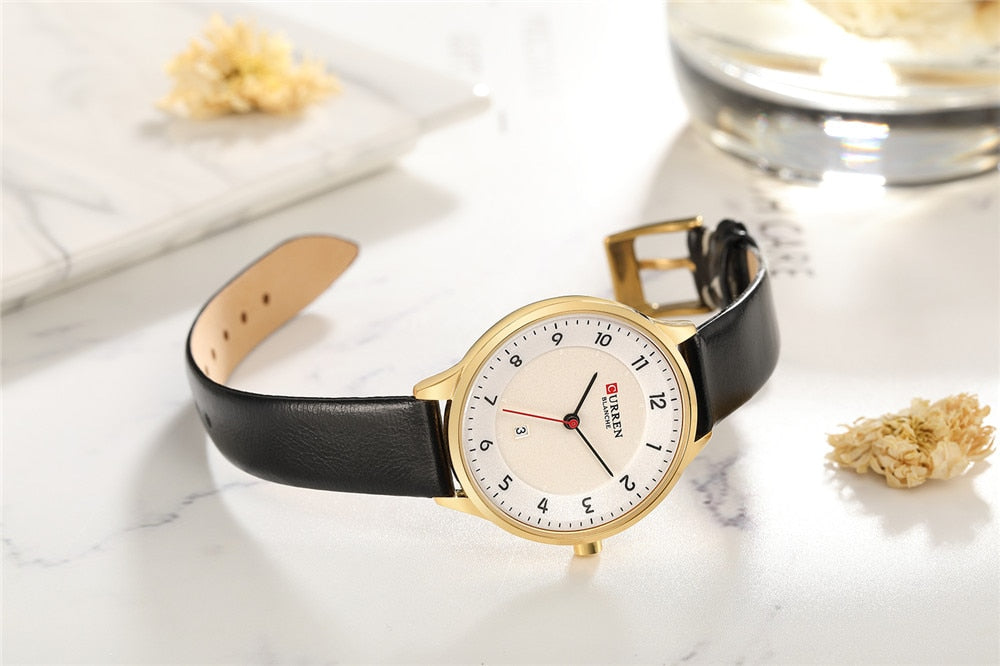 YSYH Charm Leather Watches Women Classic Digital Analog Quartz Wristwtatch Ladies Dress Watch With Date 9035 Relogio Feminino