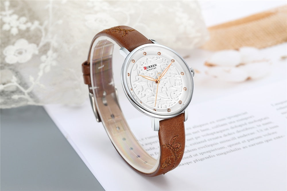 YSYH Women Watches Pink Leather Wristwatch with Rhinestone Ladies Clock Fashion Luxury Quartz Watch Relogio Feminino