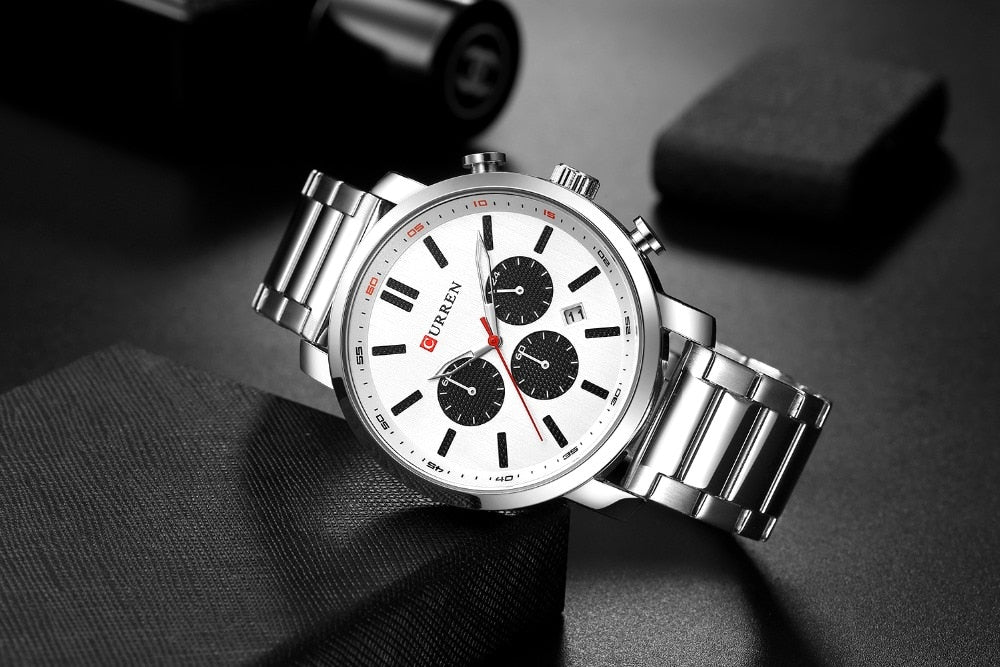 Luxury Brand Military Sport YSYH Stainless Steel Wristwatch For Man Chronograph Watch Date Male Clock