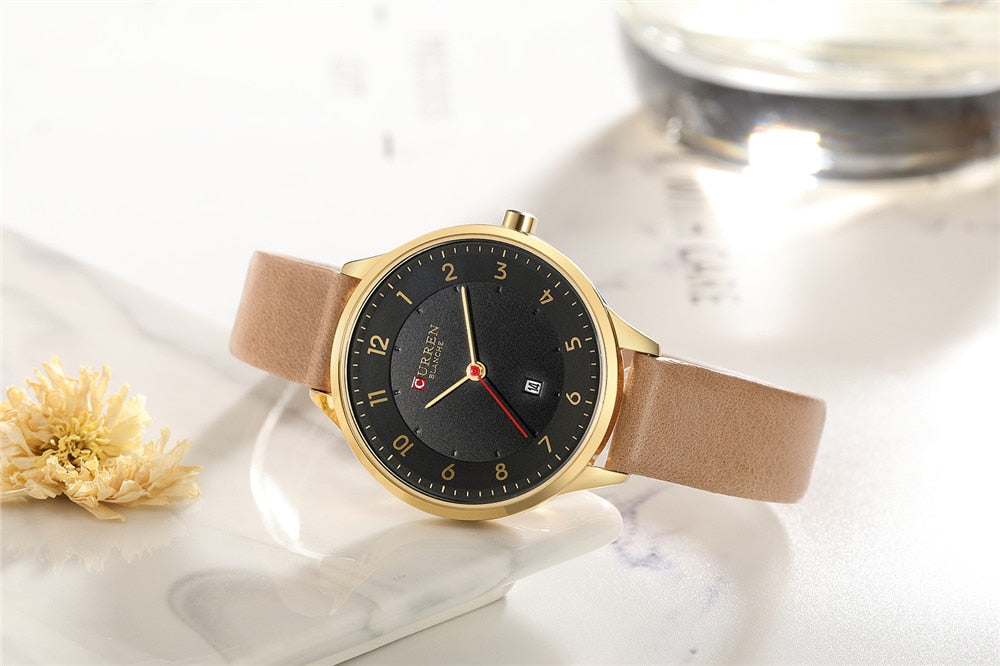 YSYH Charm Leather Watches Women Classic Digital Analog Quartz Wristwtatch Ladies Dress Watch With Date 9035 Relogio Feminino