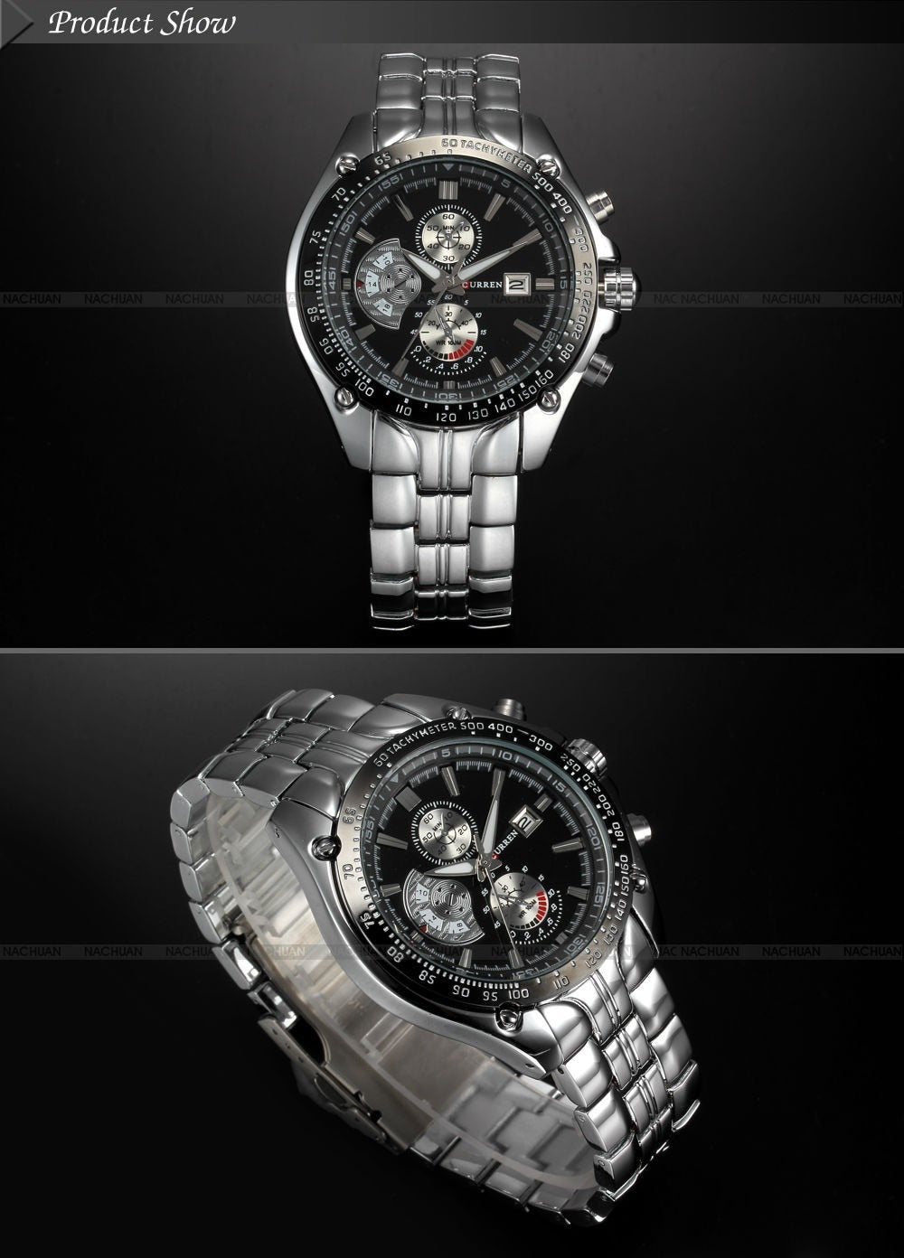 YSYH Full Stainless Steel Quartz Watches Mens Sport Wristwatch Waterproof Male Clock erkek saat Gifts
