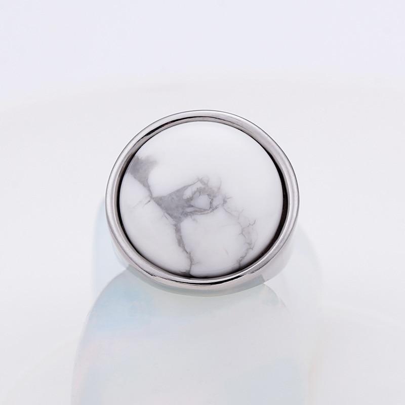 Rossny Crystal Rings Lady Marble Color Stone Rings Women Size 6-9 Antique Silver & Gold Wedding Rings Party Jewelry-Rings-Rossny