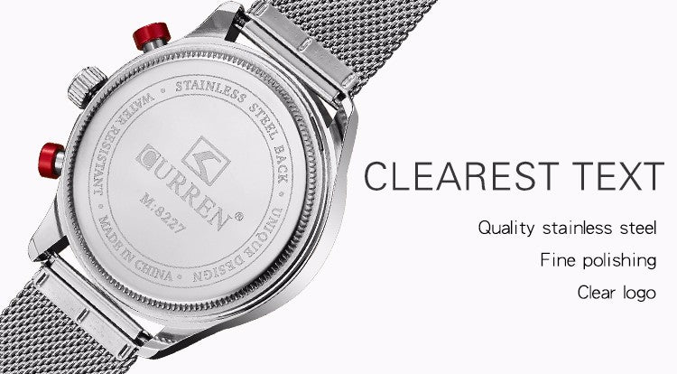 YSYH Brand Luxury Casual Sports Men Watches Stainless Steel Wristwatch Date Male Clock