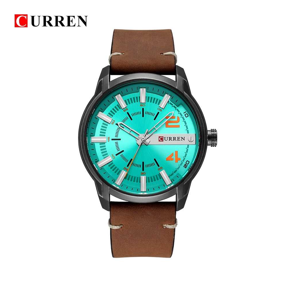 Casual Analog Quartz Wrist Watch YSYH High Quality Leather Strap Man Clock Water Resistant Relojes Hombre