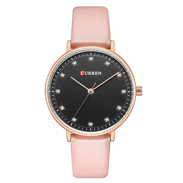 YSYH Fashion Leather Ladies Watches Analog Quartz Female Clock Luxury Women Rhinestone Watches Valentine Gifts